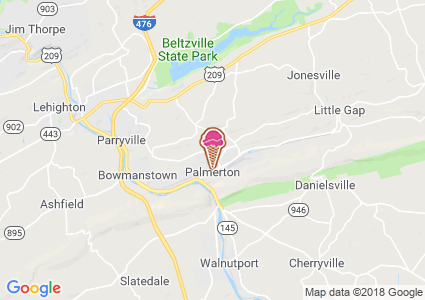 Map of Claude's Creamery
